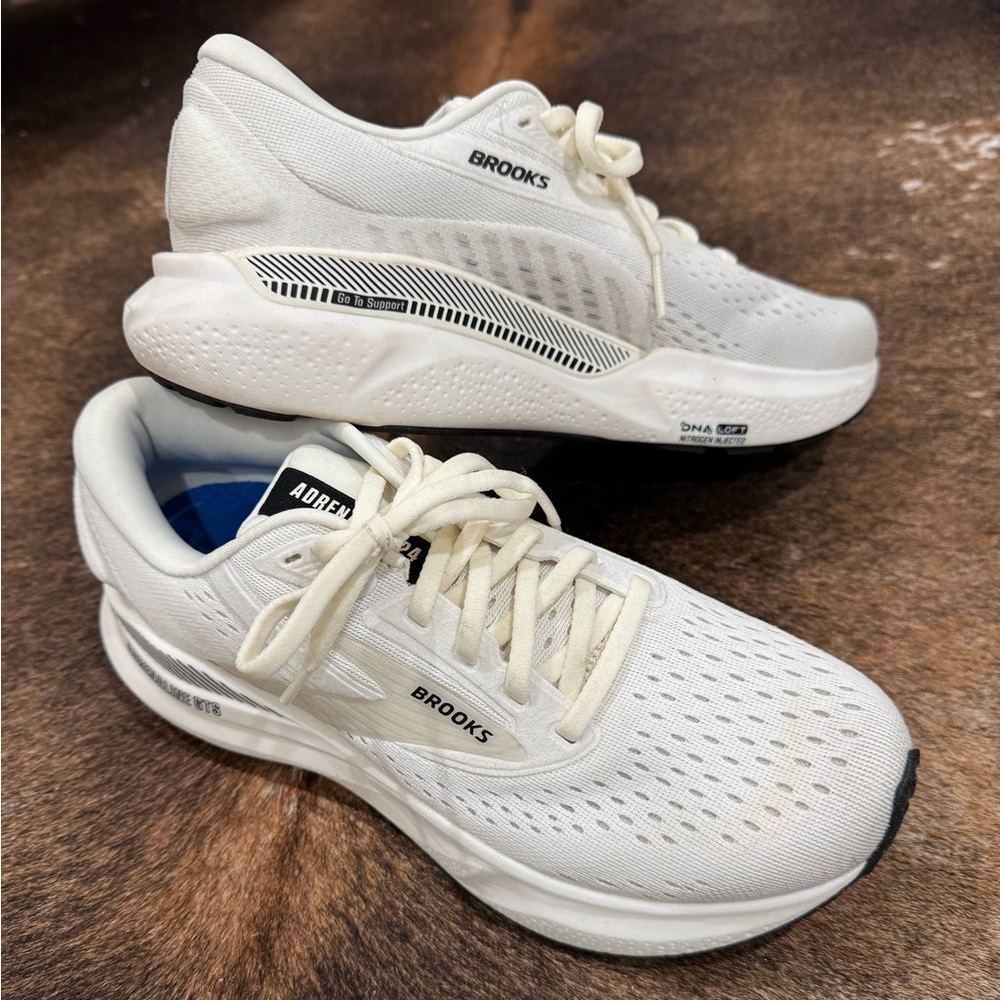 Brooks Adrenaline White Running Shoes